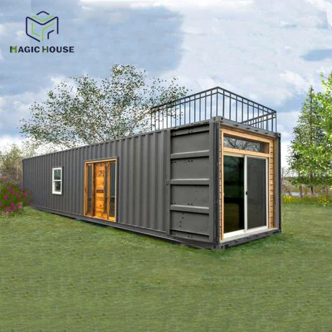 หลังคาแบนเหล็กโครงสร้างบ้านภาชนะ