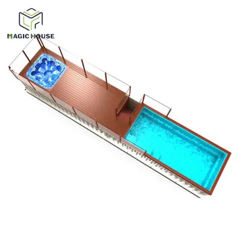 Durable Portable  40 ft ft คอนเทนเนอร์ของพูล