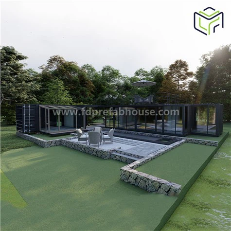 บ้านตู้คอนเทนเนอร์แบบขยายได้แบบฝรั่งเศส